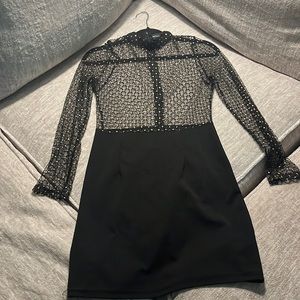 Club/party dress (size: US 8, color: black with gold dots)